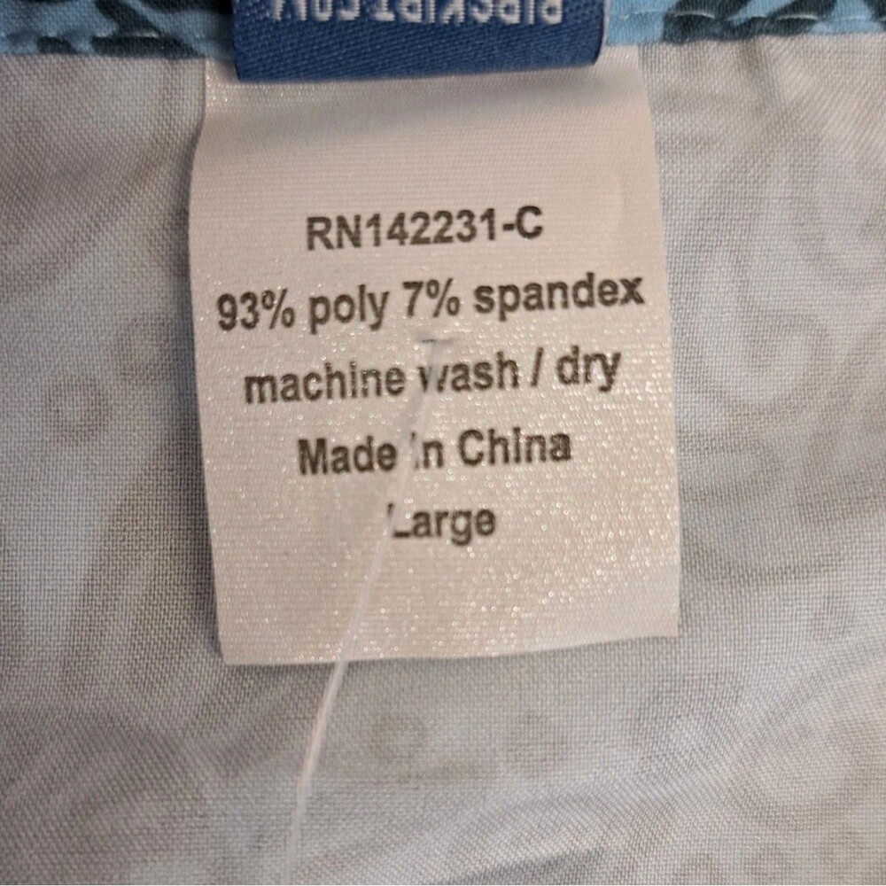 Ripskirt Hawaii Wrap Skirt Cover Size L Tuscan Blues NWT - Picture 5 of 6